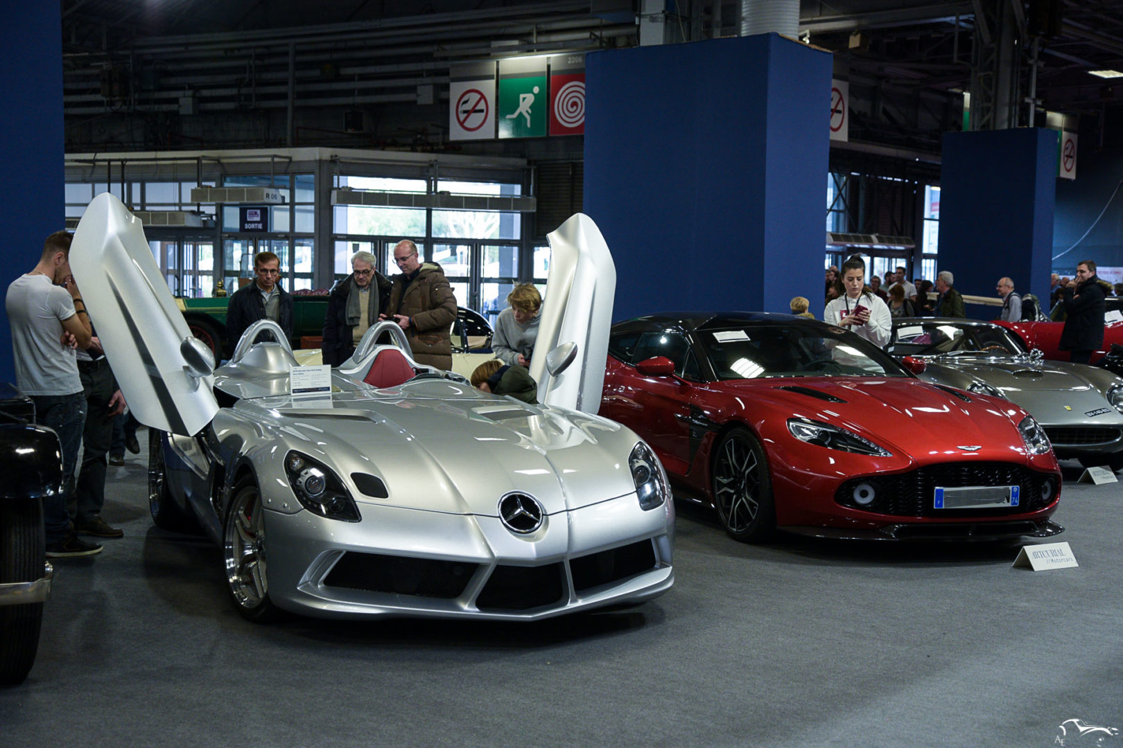 Mercedes Benz SLR Stirling Moss & Aston Martin Vanquish Zagato Shooting Brake