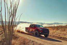 Dodge RAM 1500 TRX: The dinosaur war is on? 7 2021 Ram 1500 TRX front 3/4 in motion
