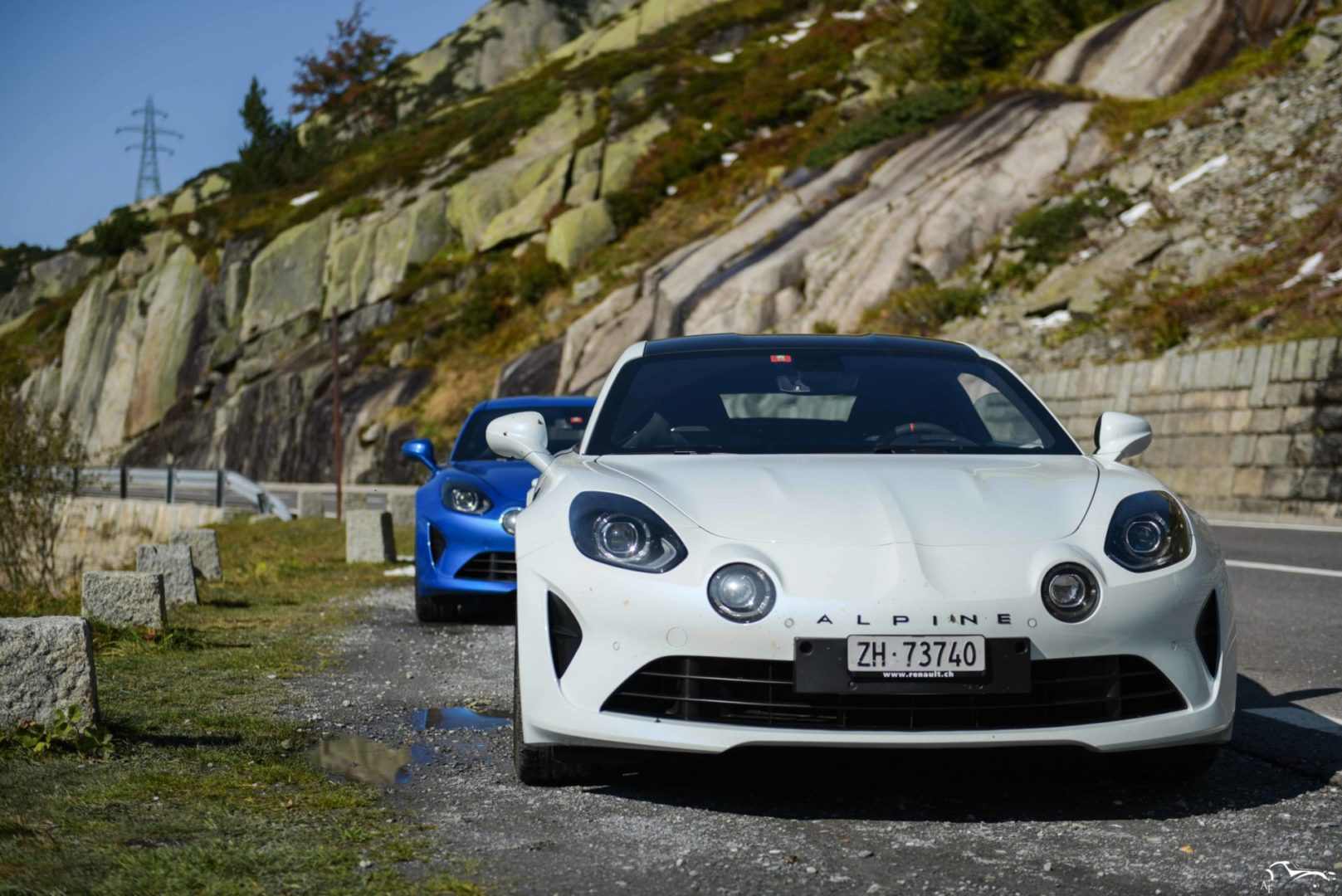 Alpine A110S and A110 Premiere Edition, Grimsel, Switzerland