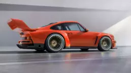Porsche Singer DLS Turbo Study rear view track