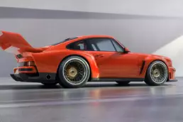 Singer unveils an astonishing 700 HP new study 9 Porsche Singer DLS Turbo Study rear view track