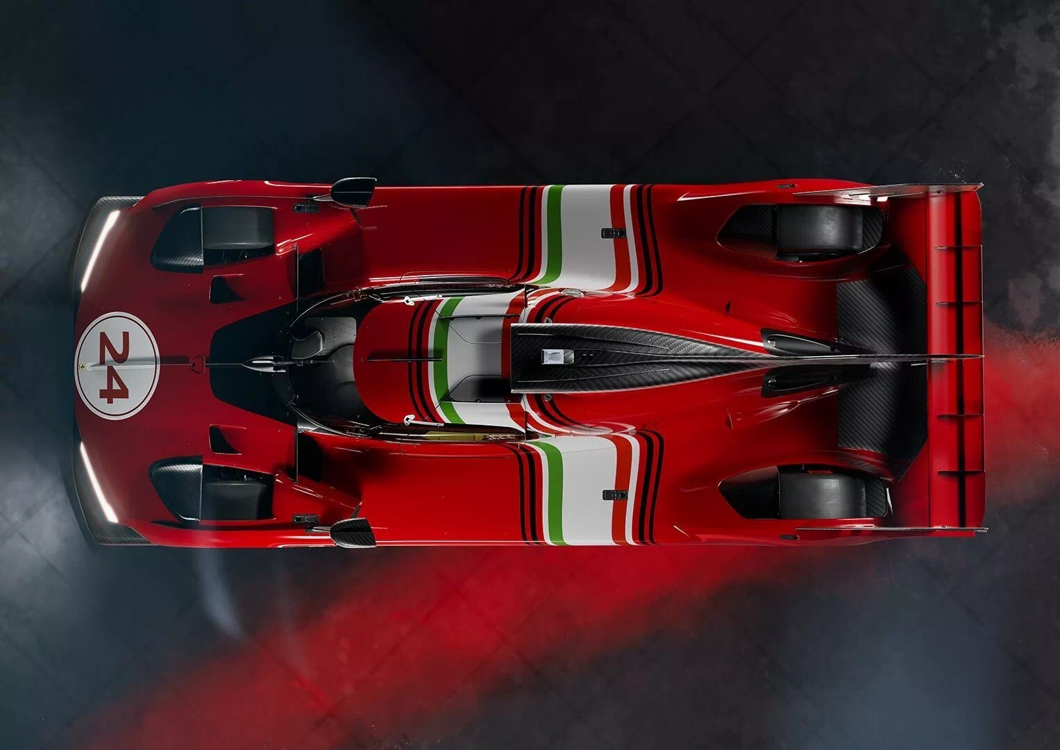 Ferrari 499P Modificata: how to keep lucky customers happy 6 2024 Ferrari 499P Modificata 002 top view