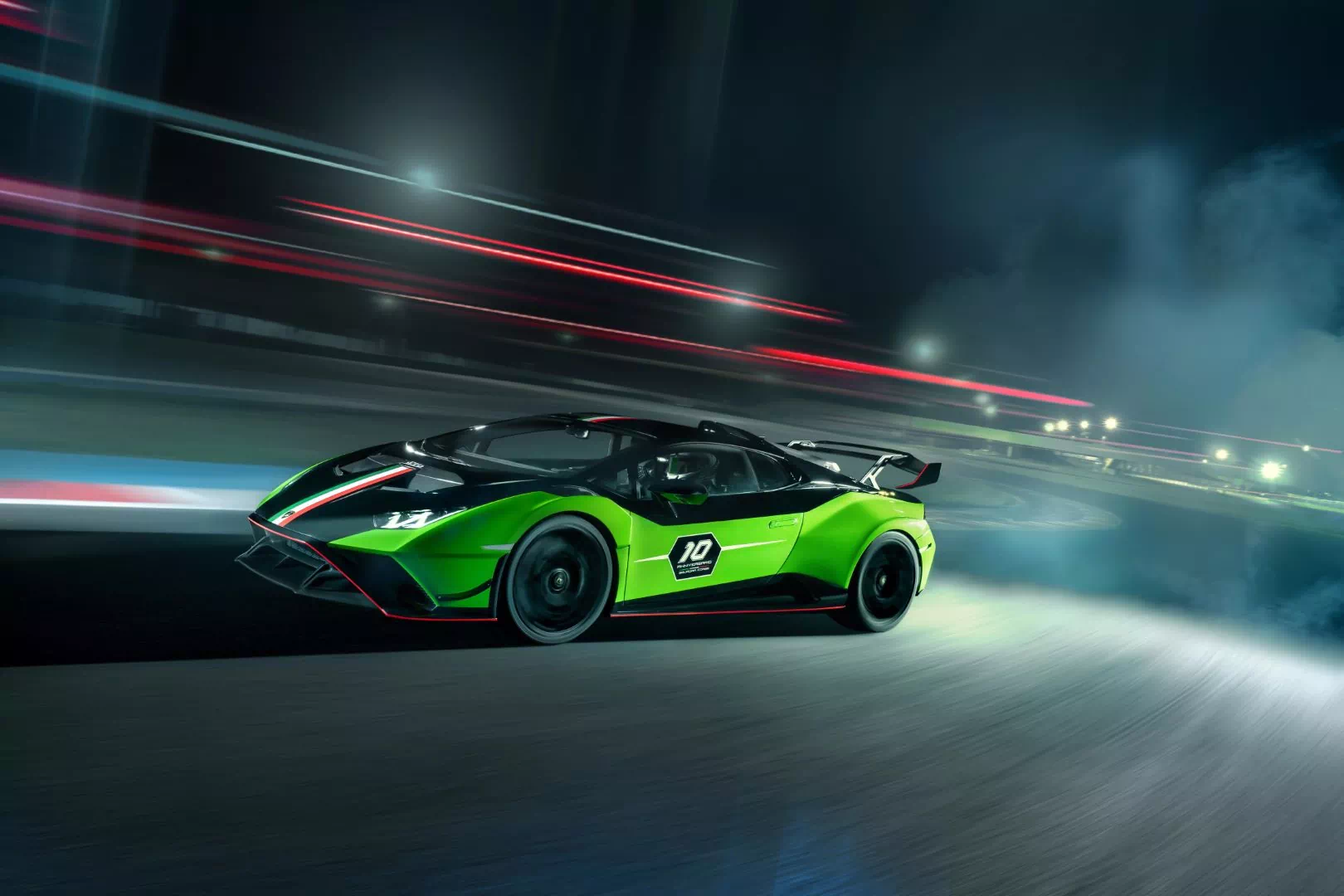 Lamborghini Huracán STO SC 10° Anniversario on track
