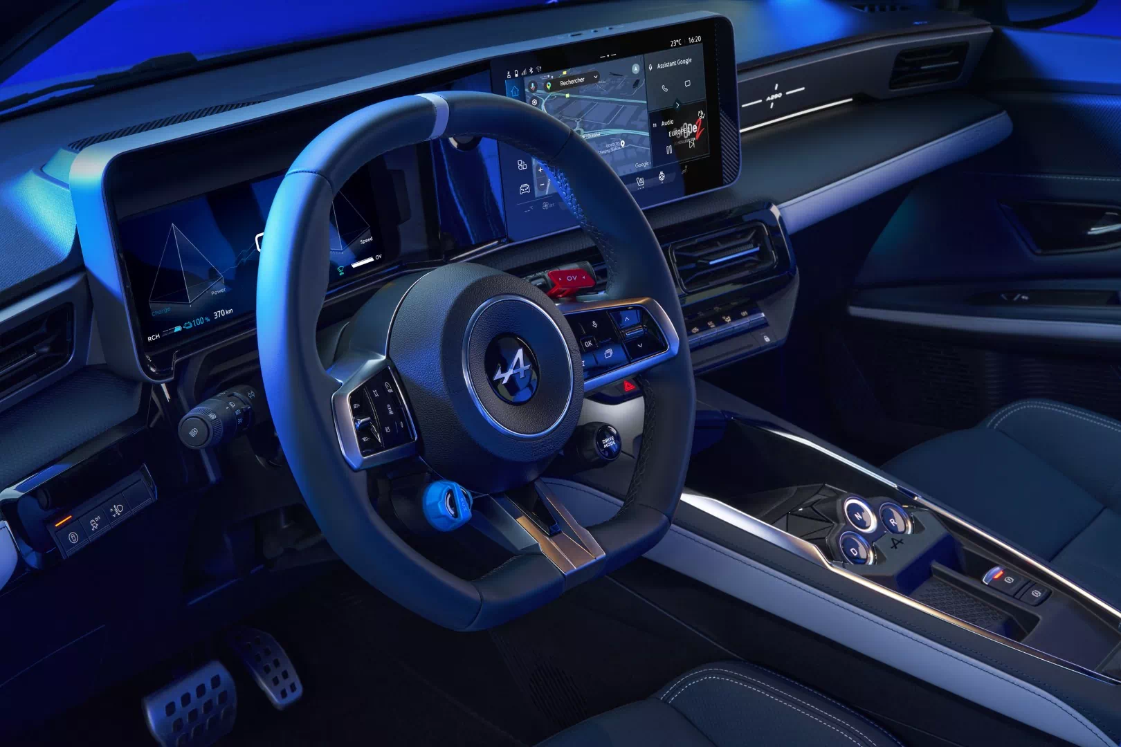 Alpine presents the Alpine A290, first French EV hot hatch 3 Alpine A290 dashboard interior