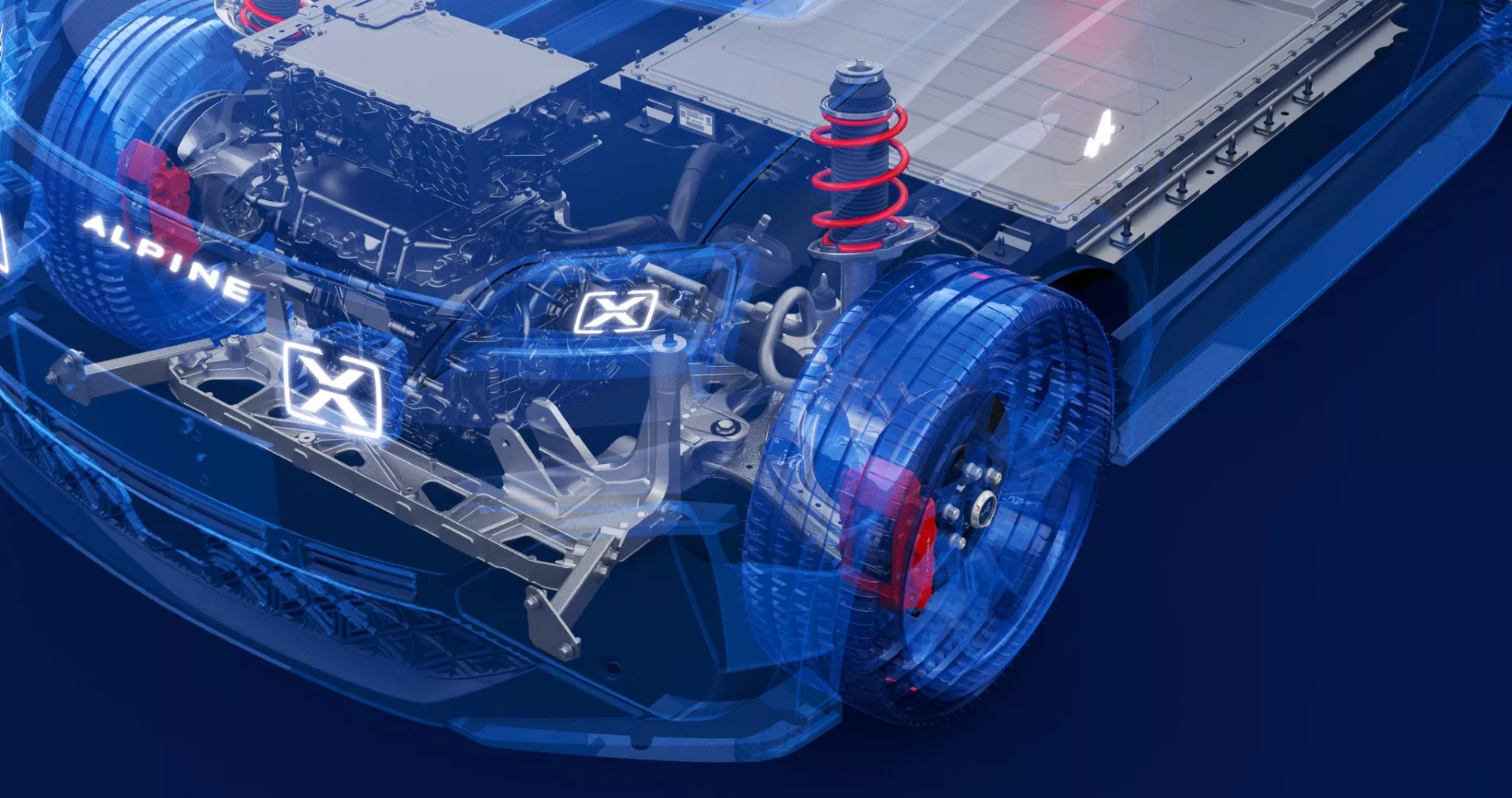 Alpine presents the Alpine A290, first French EV hot hatch 4 Alpine A290 sub-frame
