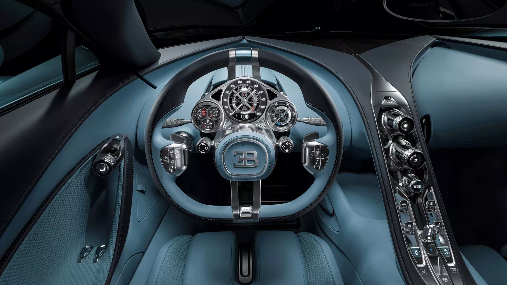 Bugatti Tourbillon steering wheel