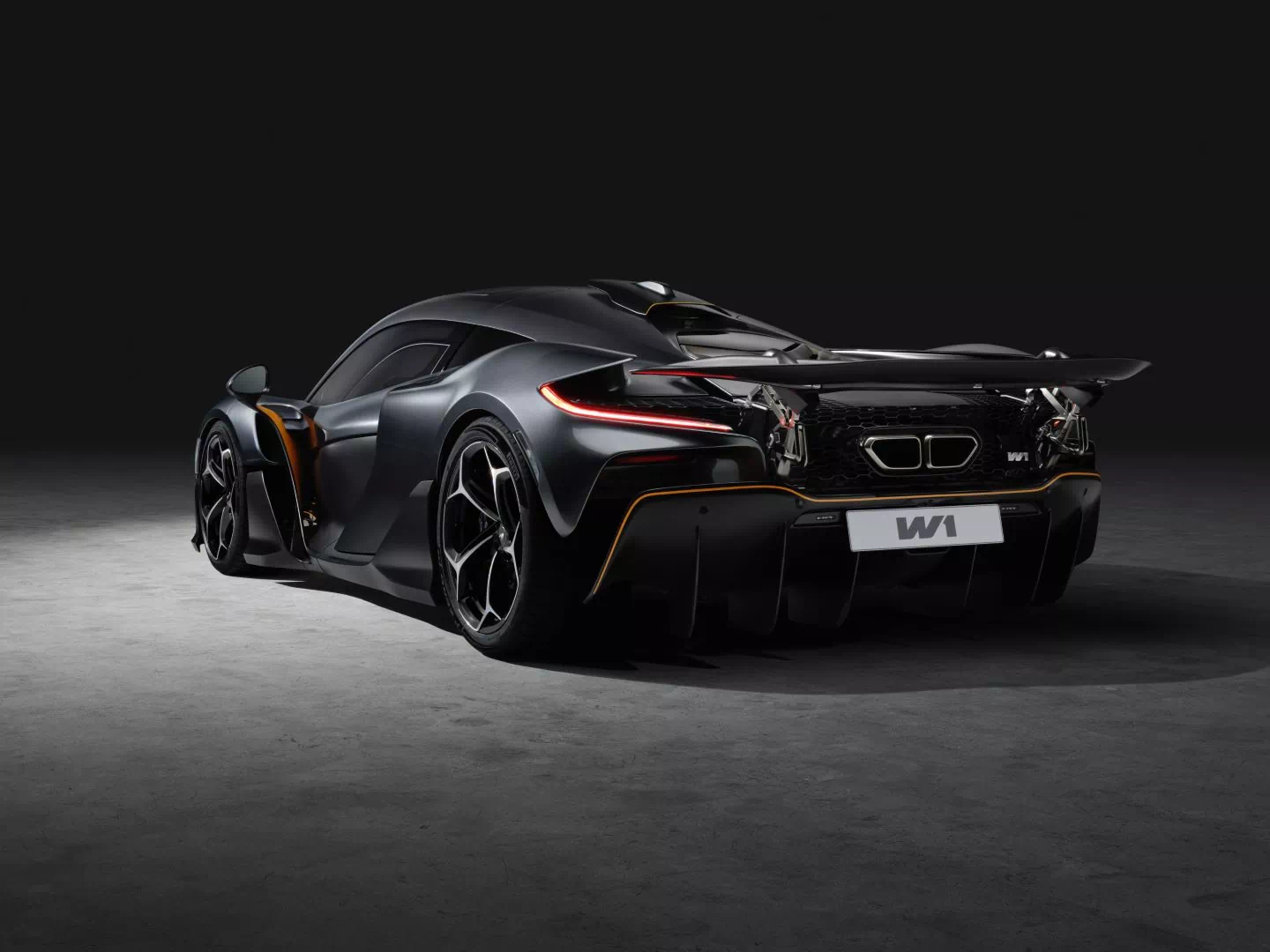 Original 16848 mclaren w1 rear 3 4 black