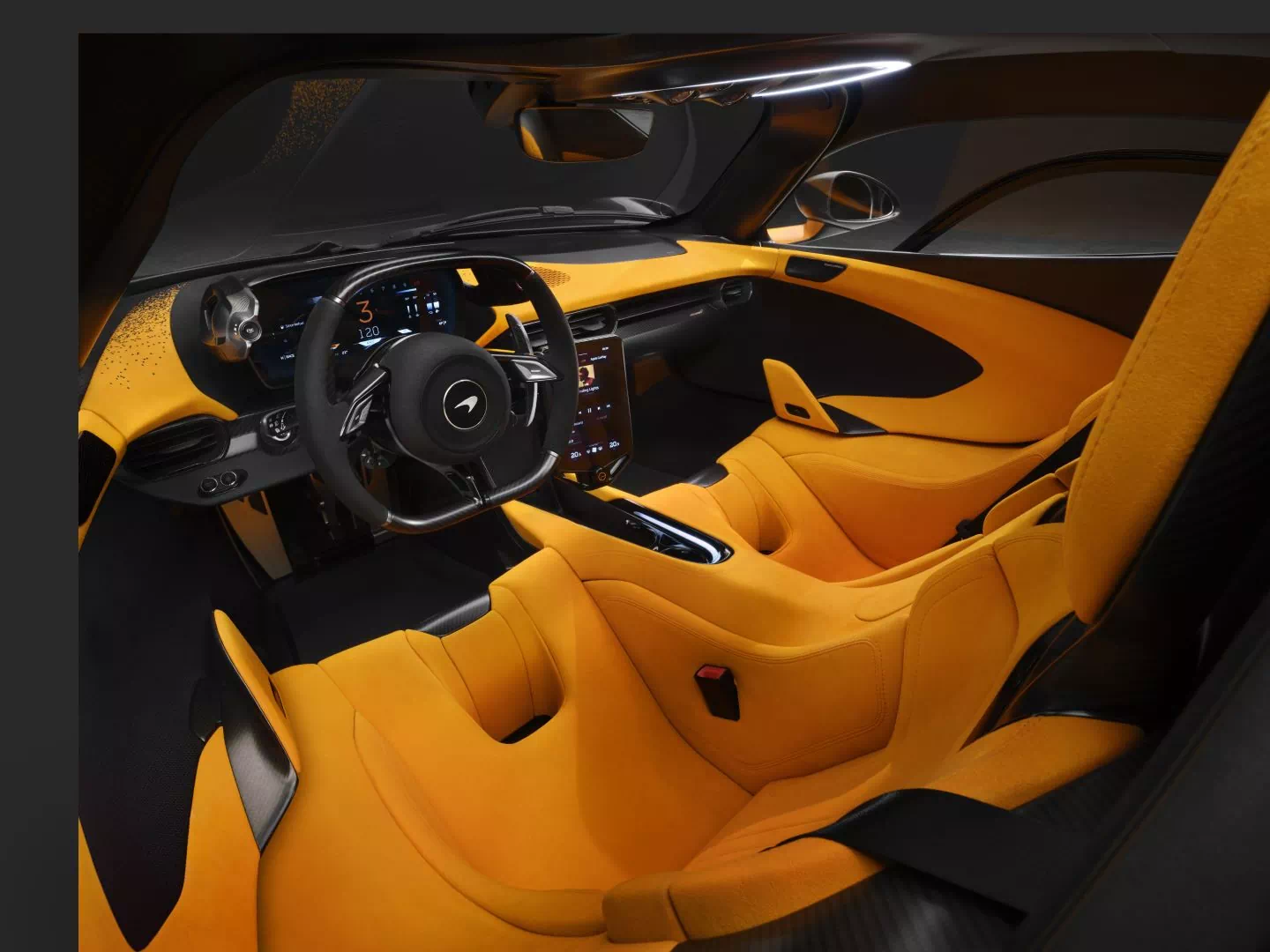 Original 16849 mclaren w1 interior orange