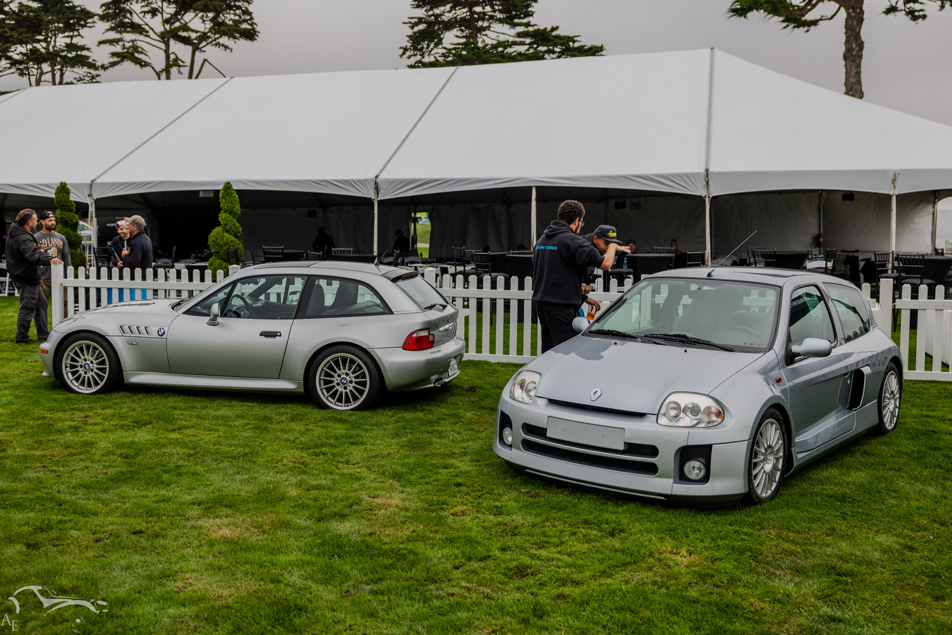 Paddock Monterey 2025 - Renault Clio V6 & BMW Z3M Coupe