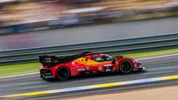 Ferrari drivers make some mistakes after 4 hours. #51 Ferrari 499P