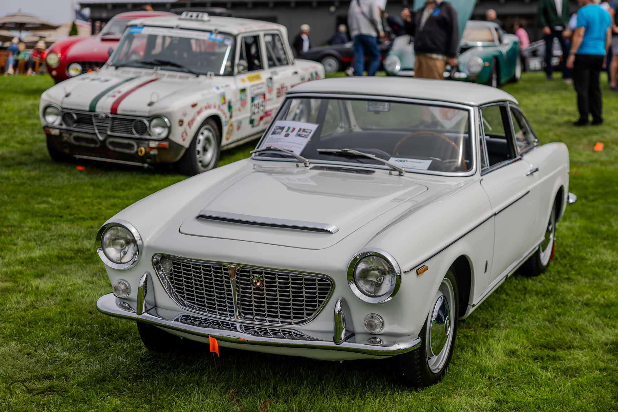 White Fiat-OSCA 1600 S Cabriolet by Pininfarina with removable hardtop