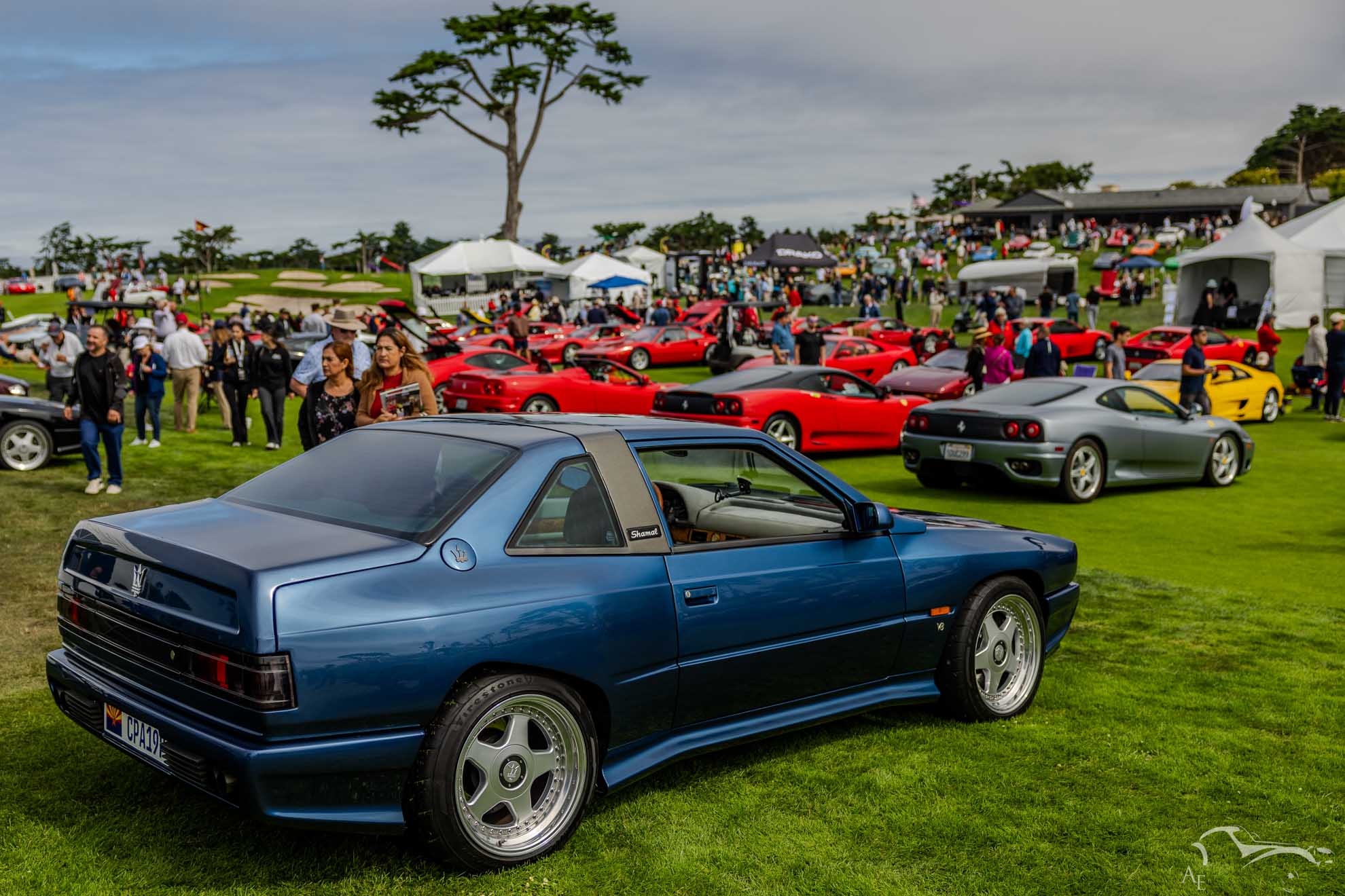 Blue Maserati Shamal