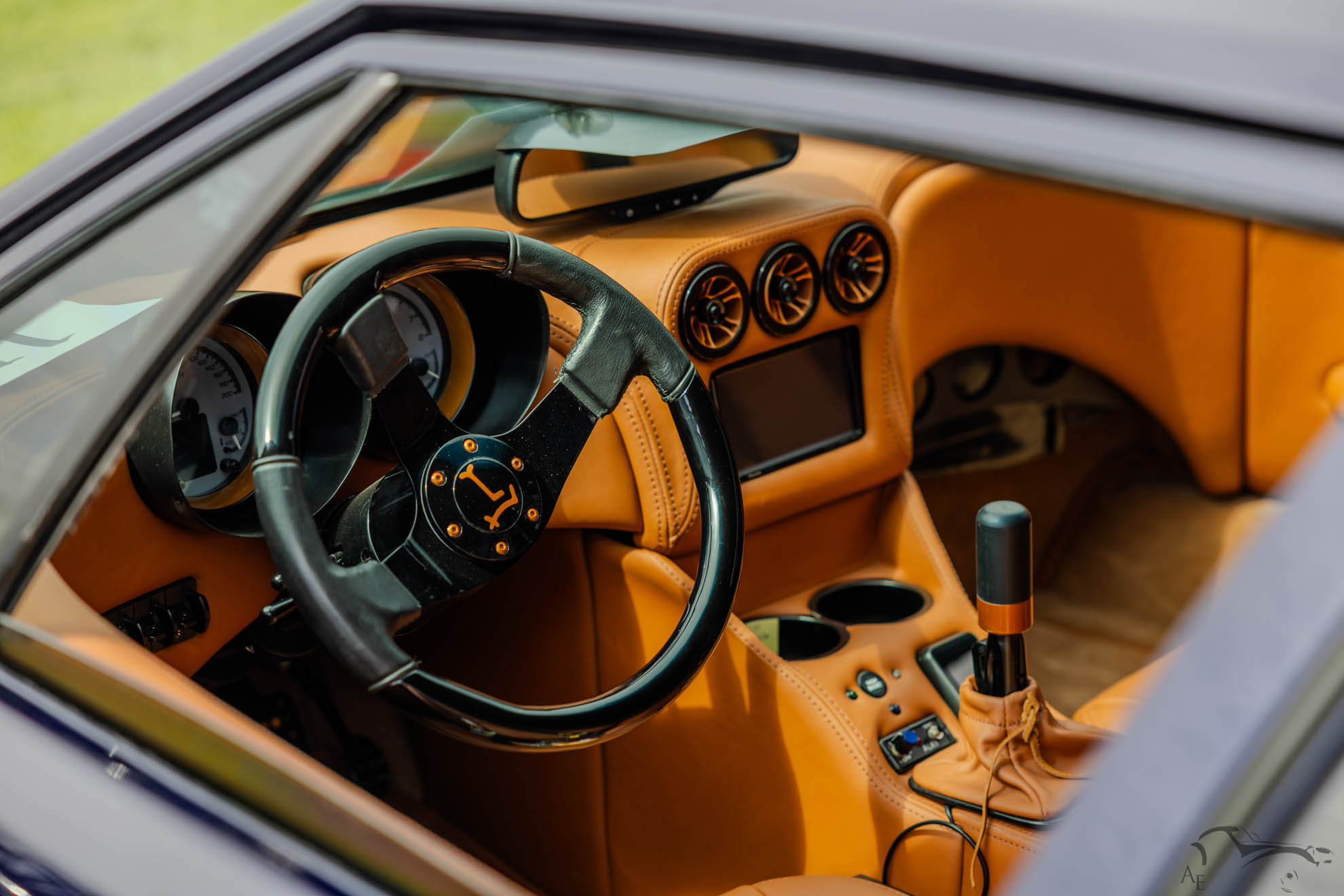 Greg and Robin Paboojian’s extensively modified 1973 De Tomaso Pantera with Ford 427 Cammer