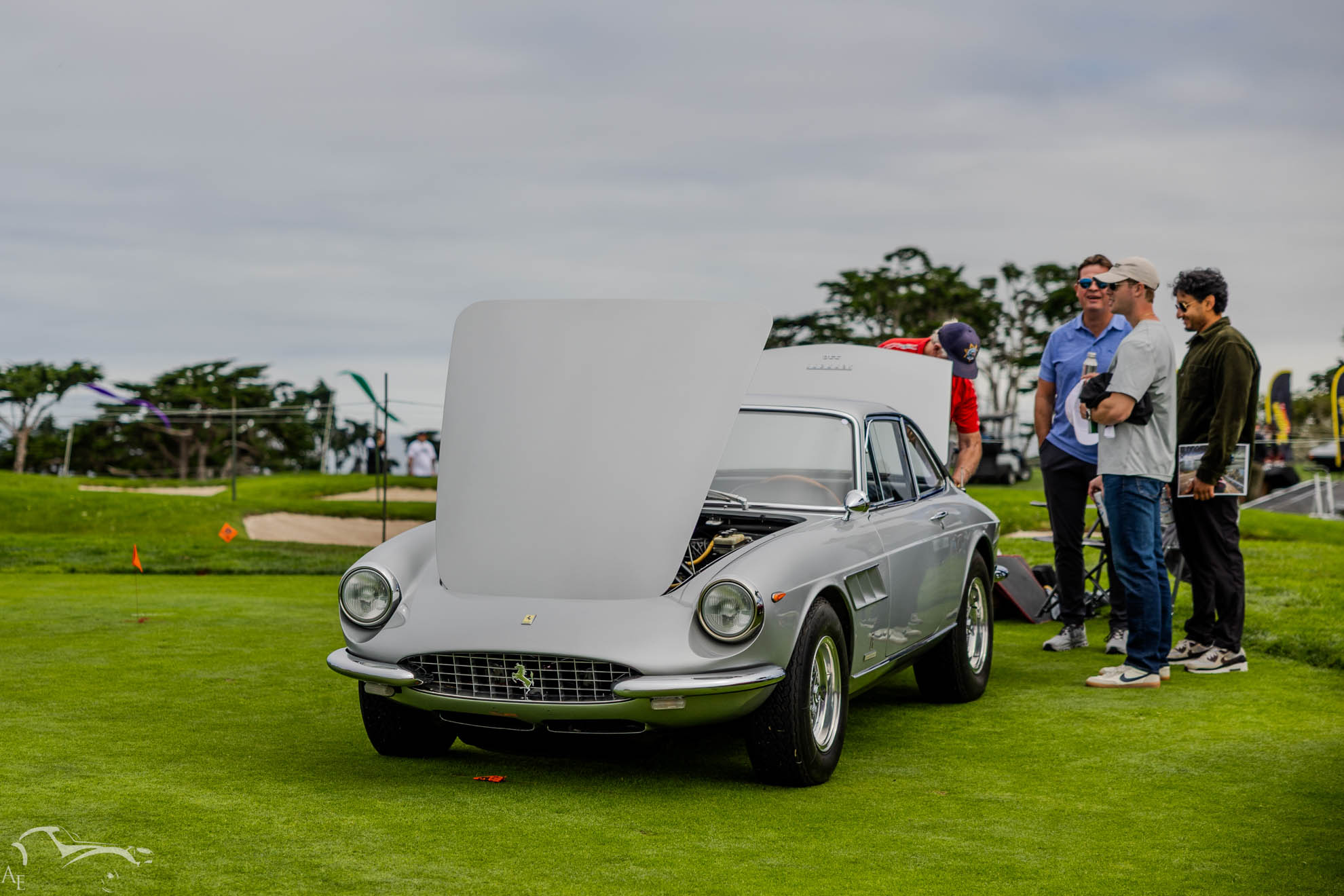Silver Ferrari 330 GT